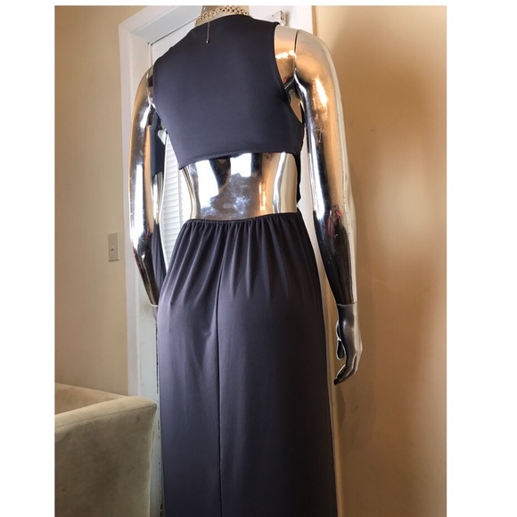 ✨NWOT✨ M SLIT JERSEY CUT OUT MAXI DRESS - Picture 6 of 8